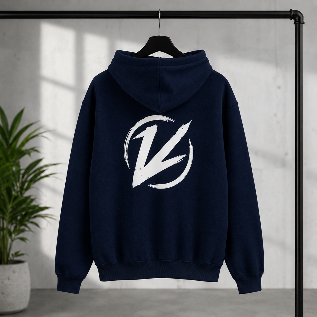 Zip-Hoodie, dunkelblau