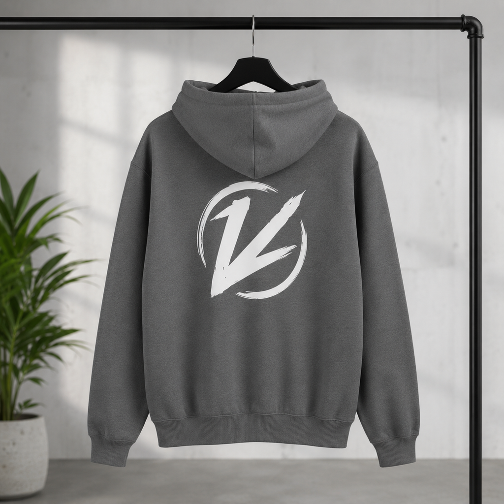 Zip-Hoodie, dunkelgrau