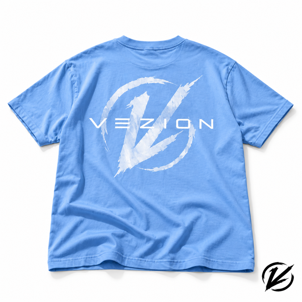 VEZION T-Shirt, hellblau